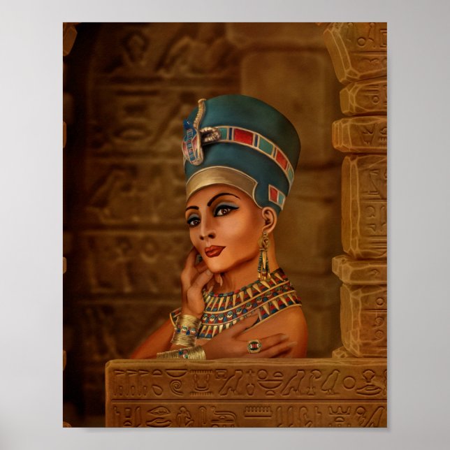 Poster Nefertiti - Neferneferuaten (Frente)