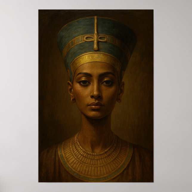 Poster Nefertiti Portrait Painting (Frente)