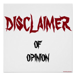 Pôster "Negação de opinião "