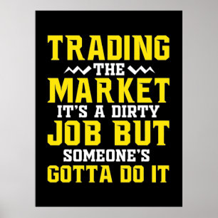 Poster Negociação De Investidores No Mercado