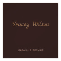 Negócio simples castanho