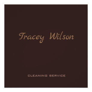 Pôster Negócio simples castanho