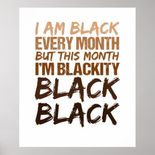 Poster Negro Negro Negro a cada mês História Negra Africa
