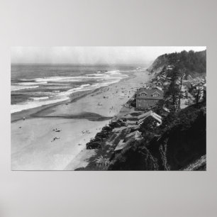 Pôster Nelscott, Oregon Beach Scene Waterfront