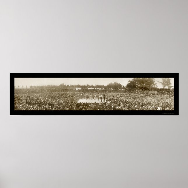 Pôster Nelson Britt Boxing Foto 1905 (Frente)