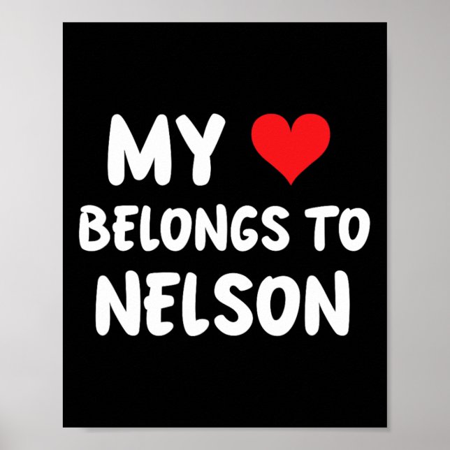 Poster Nelson - Meu Coração Pertence A Nelson - Amor (Frente)