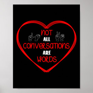 Poster Nem Todas As Conversações São Palavras Que Assinam