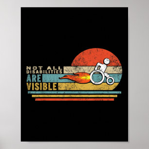 Poster Nem Todas As Deficiência São Presentes Visíveis De