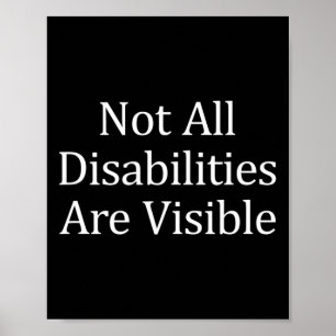 Poster Nem Todas As Deficiências São Deficiências Visívei