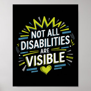 Poster Nem Todas as Deficiências São Visíveis Cool Defici