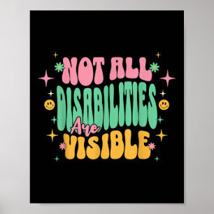 Poster Nem Todas As Deficiências São Visíveis De Deficiên