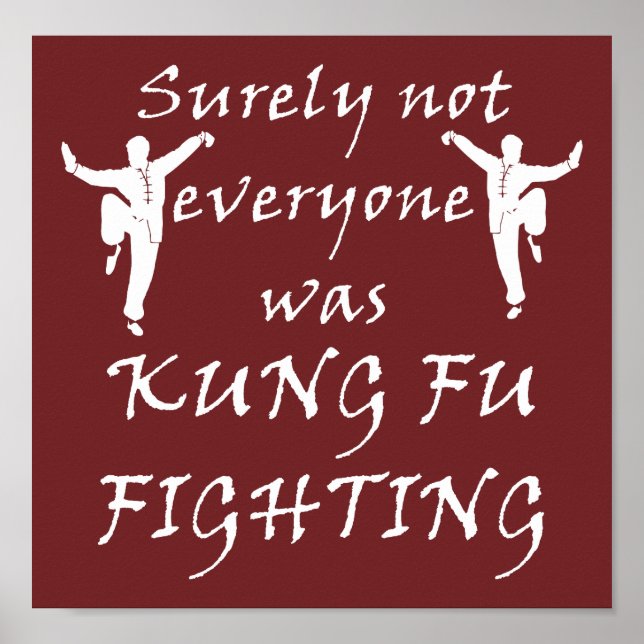Poster Nem Todos Estavam Lutando Kung Fu (Frente)