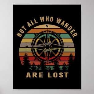 Poster Nem Todos Que Vagam Estão Perdidos Camiseta Divert