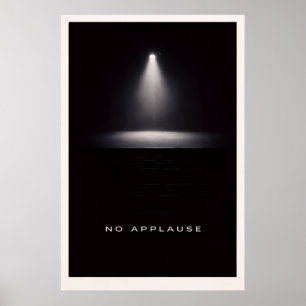 Poster Nenhum Aplauso - Poder Silencioso Motivacional
