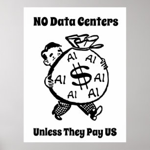 Poster Nenhum Centro de Dados a Menos que Nos Paguem