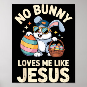 Poster Nenhum coelho me ama como Jesus, coelho da Páscoa