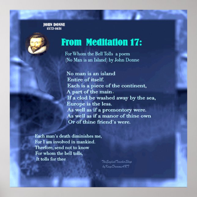 Poster Nenhum homem é uma ilha (Frente)