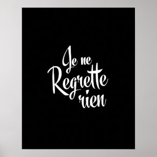Pôster Nenhum ne Regrette Rien de Je dos pesares