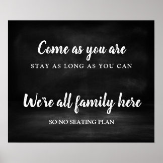 Poster Nenhum plano de assento Sinal de casamento