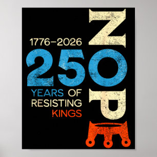 Poster Nenhum rei marcha 28 2026 placa de protesto