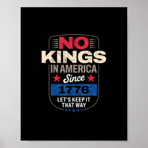 Poster Nenhum Rei na América Clássico Retrô