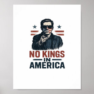 Poster Nenhum Rei Na América Defende Desde 1776 Patriótic