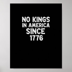 Poster Nenhum Rei na América desde 1776 Democratas Patrió