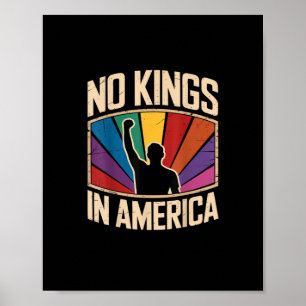 Poster Nenhum Rei na América desde 1776 Design Criativo