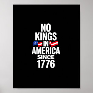 Poster Nenhum Rei na América desde 1776 Simples Clássico