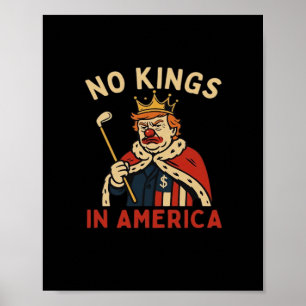 Poster Nenhum Rei Na América Dia Sem Reis Vintage Clássic