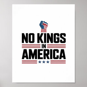 Poster Nenhum Rei na América EUA Retro Clássico