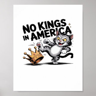 Poster Nenhum Rei na América Gráfico Retro Clássico