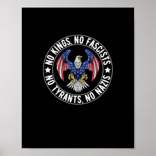 Poster Nenhum Rei na América Nenhum Fascista Nós, o Povo