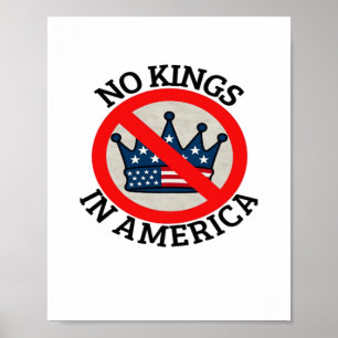 Poster Nenhum Rei Na América Retro Clássico