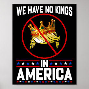 Poster Nenhum Rei na América Salva a Democracia Eu Disson