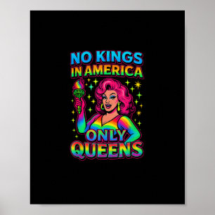 Poster Nenhum Rei na América, Somente Rainhas Divertidas