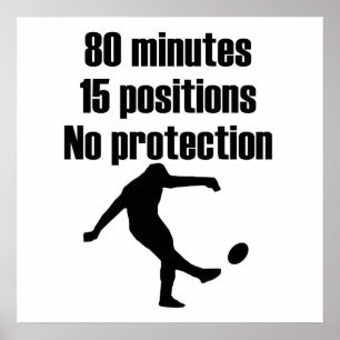 Pôster Nenhum rugby da proteção