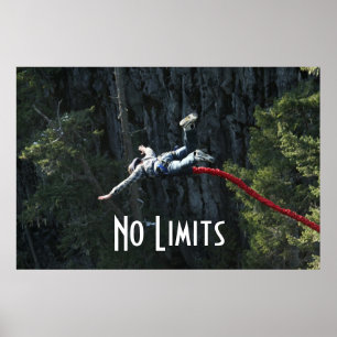 Poster Nenhum salto do tirante com mola dos limites