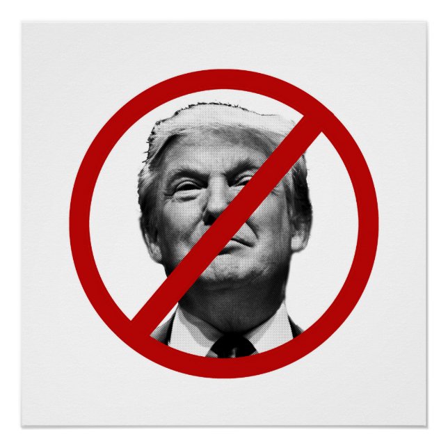 Pôster Nenhum símbolo internacional trump (Frente)