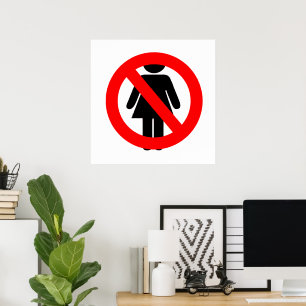 Poster Nenhum sinal de mulher