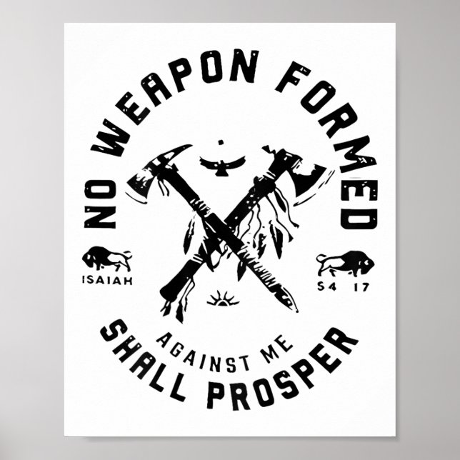 Poster Nenhuma Arma Formada Contra Mim Deve Prosperar _1 (Frente)
