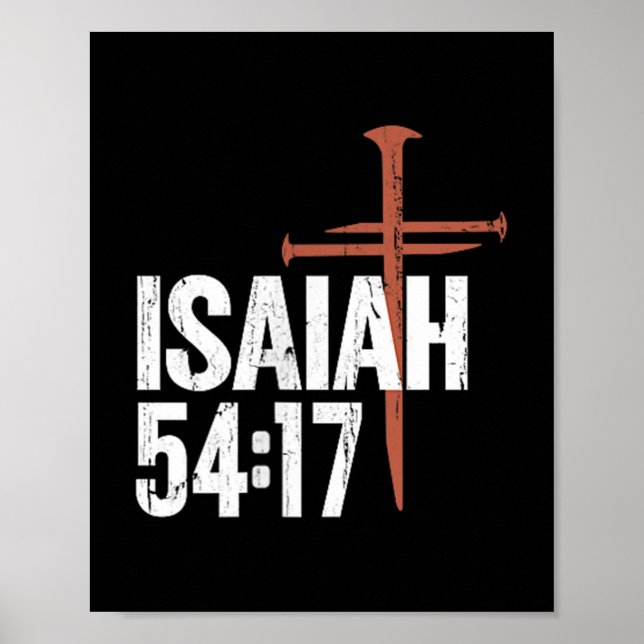 Poster Nenhuma Arma Formada Contra Mim Deve Prosperar - F (Frente)