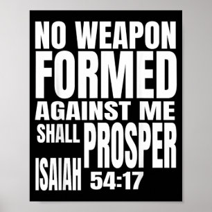Poster Nenhuma Arma Formada Contra Mim Prosperará Isaías