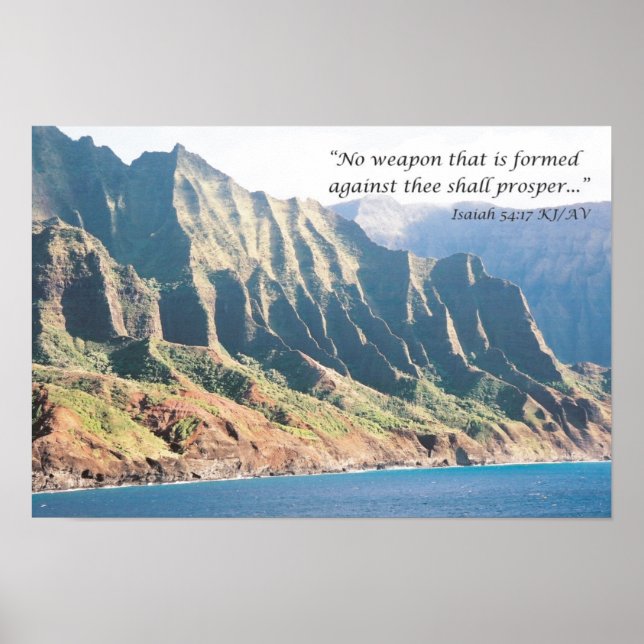 Poster Nenhuma Arma Formada Contra Você Irá Prosperar Pos (Frente)