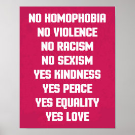 Poster Nenhuma citação de homofobia