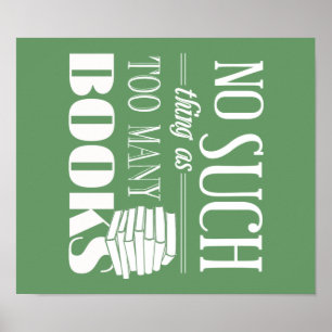 Poster Nenhuma coisa como livros demais