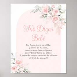 Poster Nenhuma Digas Bebe Chá de fraldas Espanhola