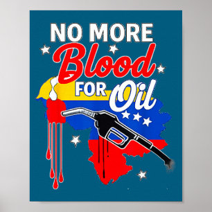Poster Nenhuma Guerra Venezuela, Nenhum Sangue Para Petró