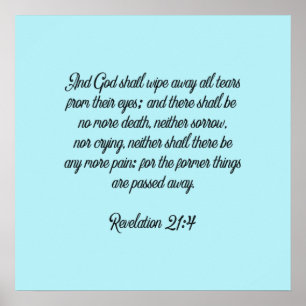 Poster Nenhuma Mais Dor Nenhuma Mais Dor Escritura Cristã