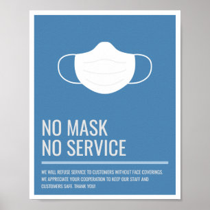 Poster Nenhuma Máscara Sem Cartaz do Service Business St